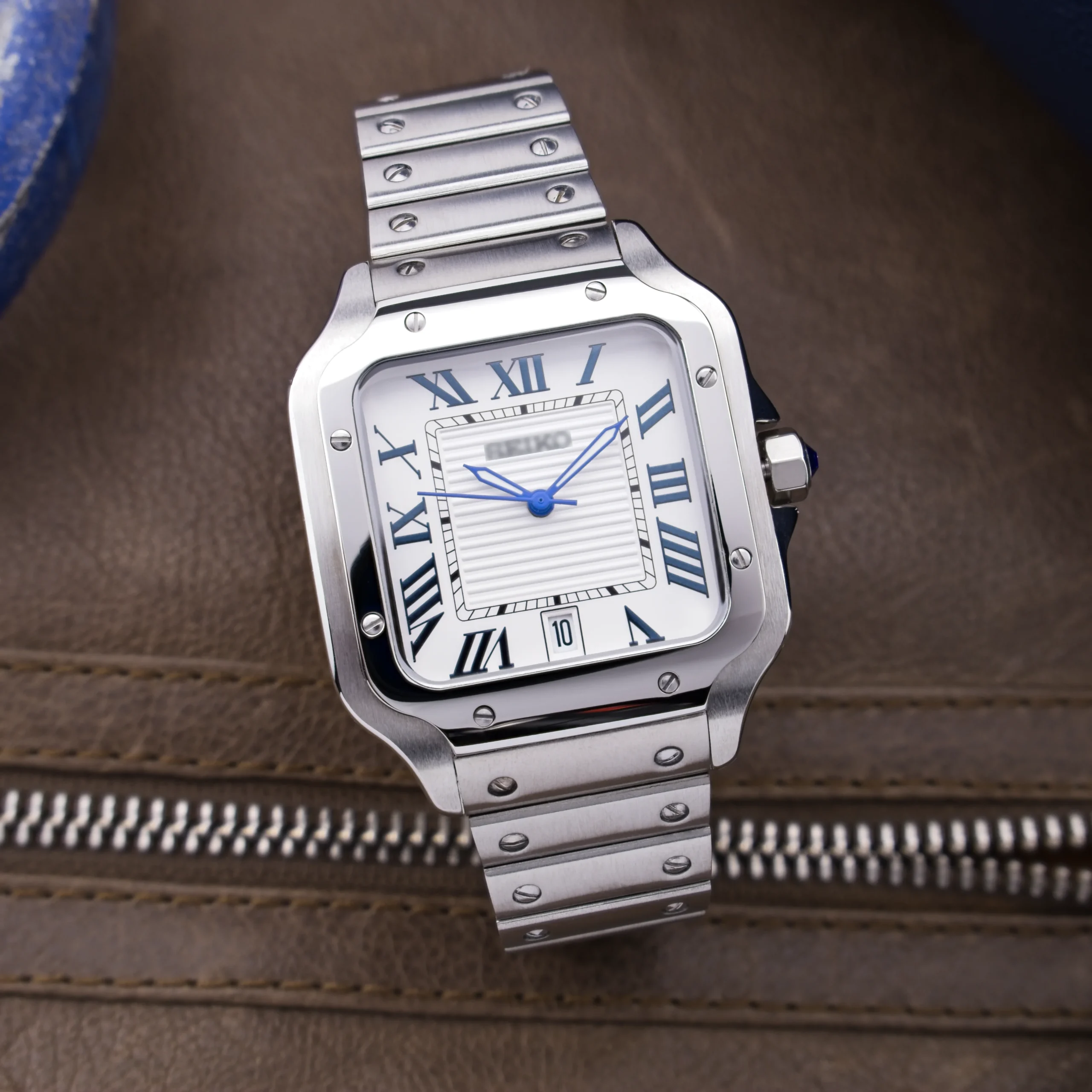 Square Aviator Silver Polar White