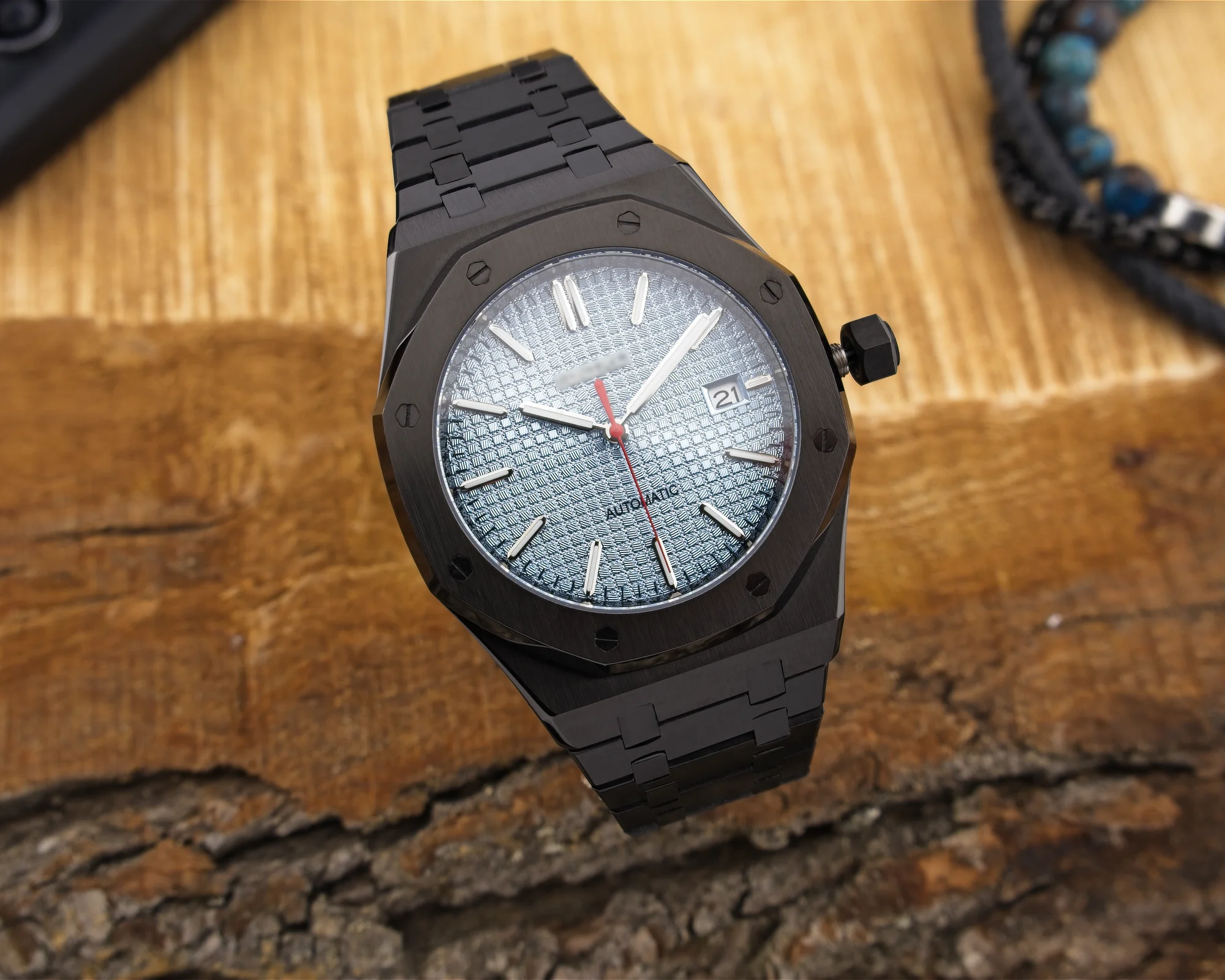 Octagonal Oak Black Sky - obrazek 2