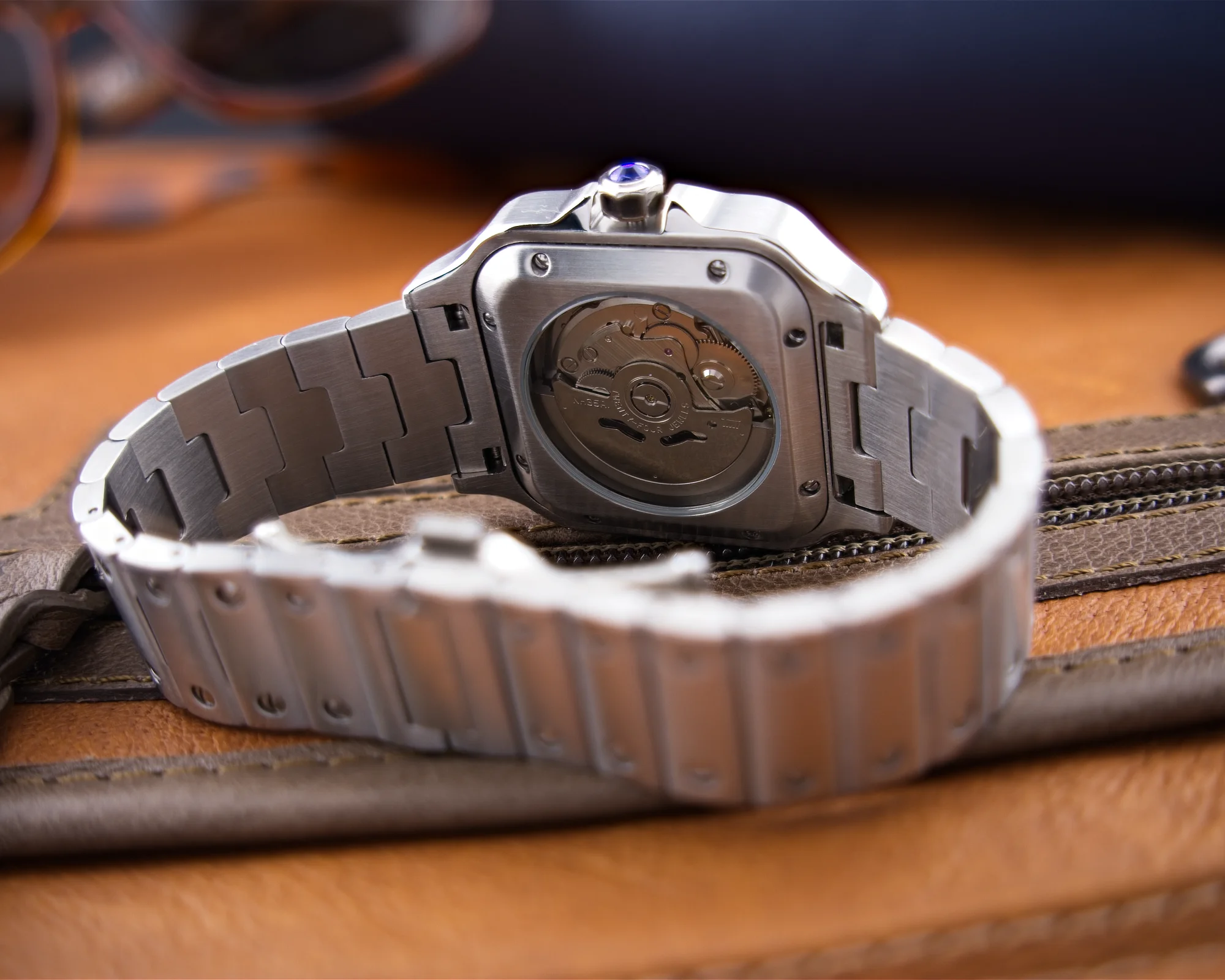 Square Aviator Silver Midnight Blue - obrazek 5