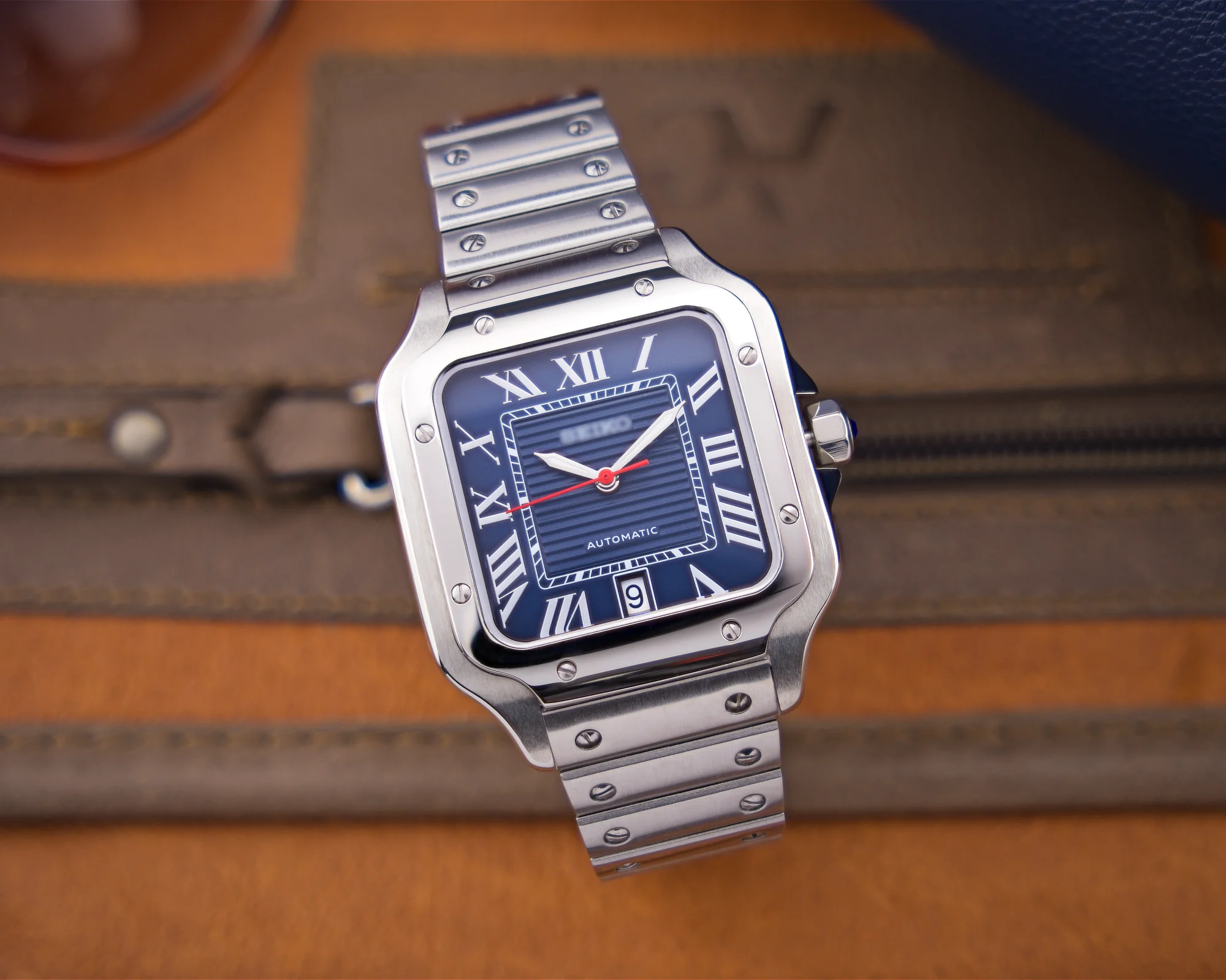 Square Aviator Silver Midnight Blue - obrazek 6