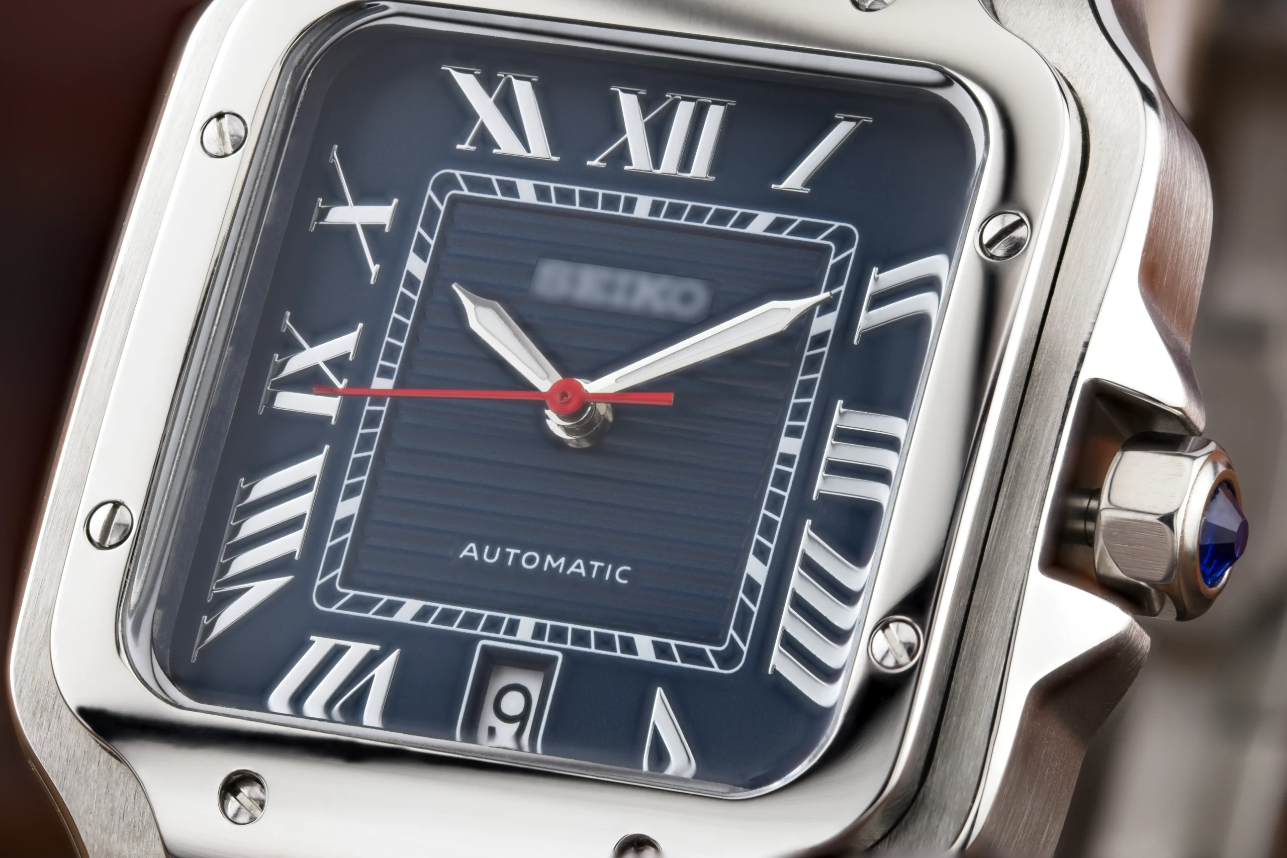 Square Aviator Silver Midnight Blue - obrazek 7