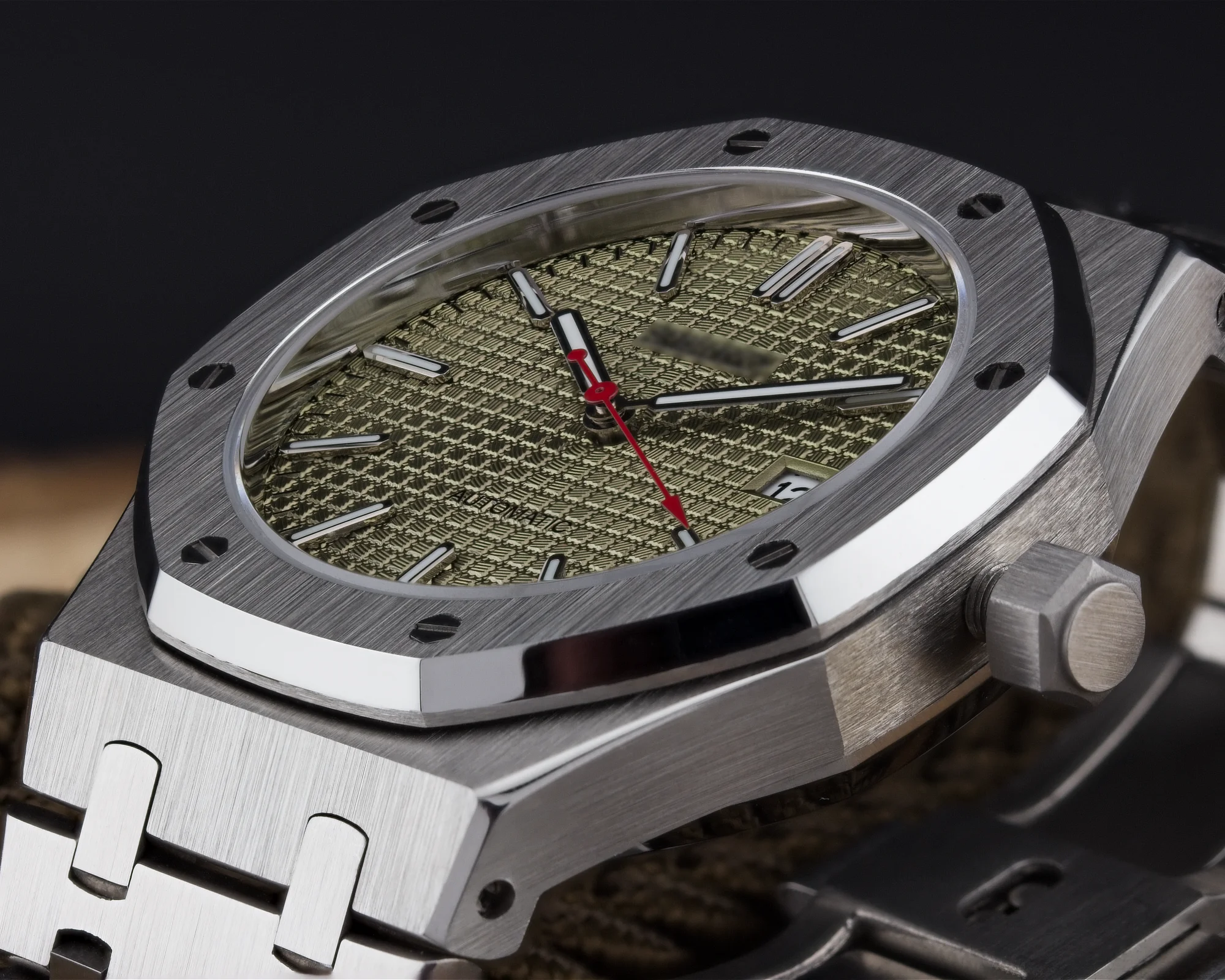 Octagonal Oak Silver Olive - obrazek 7